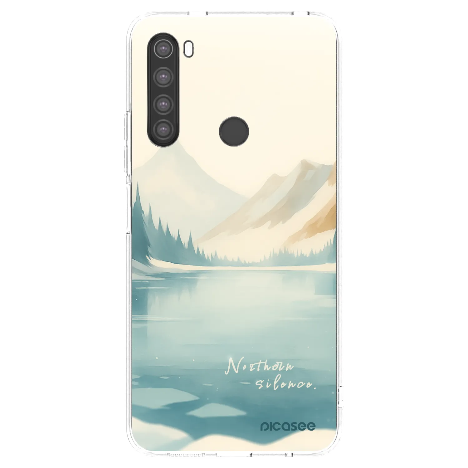 Picasee silikónový prehľadný obal pre Xiaomi Redmi Note 8 - NOTHERN SILENCE