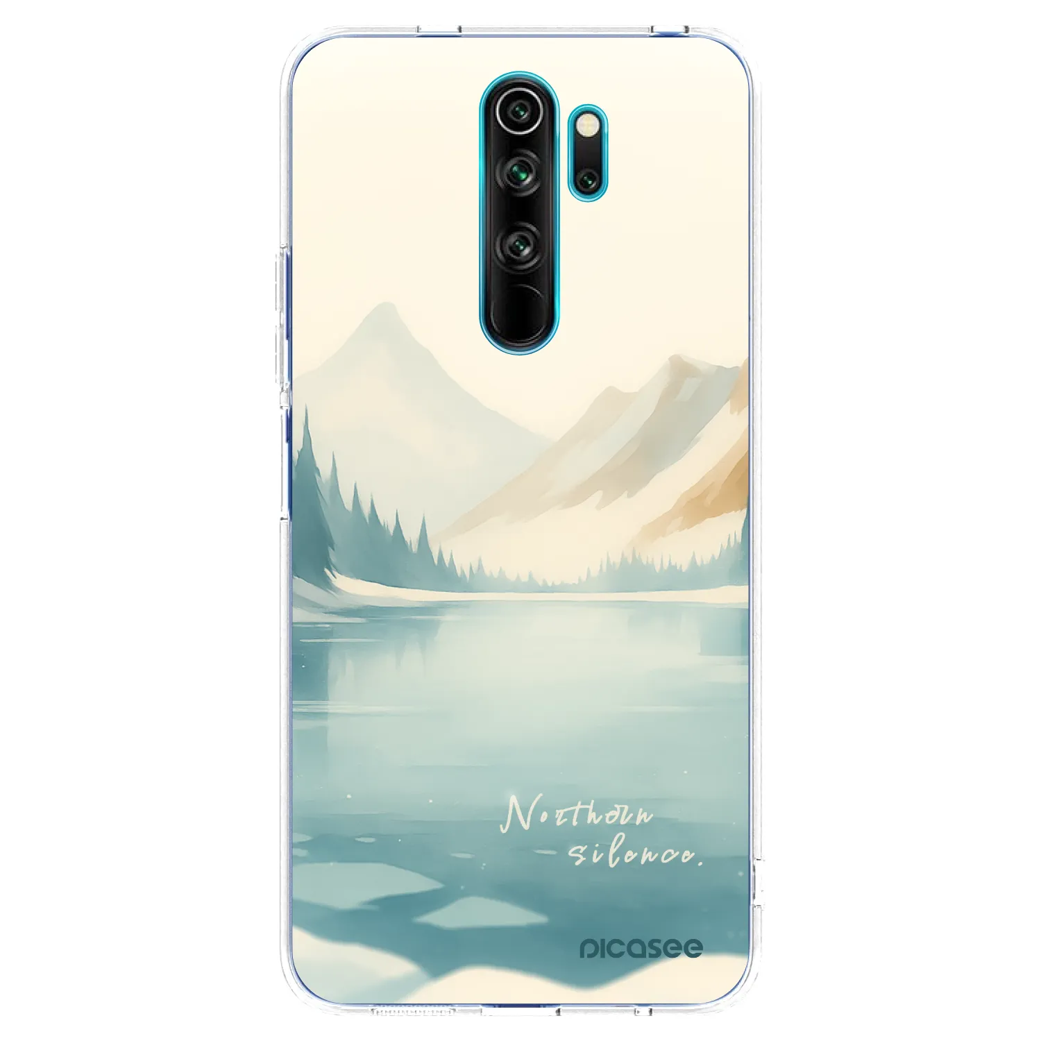 Picasee silikónový prehľadný obal pre Xiaomi Redmi Note 8 Pro - NOTHERN SILENCE
