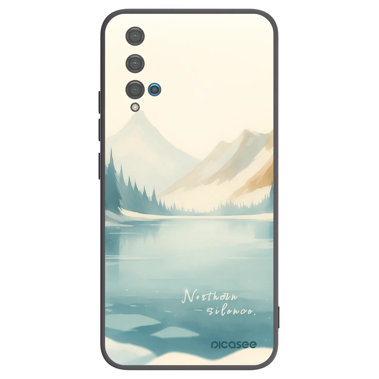 Picasee silikónový čierny obal pre Huawei Nova 5T - NOTHERN SILENCE