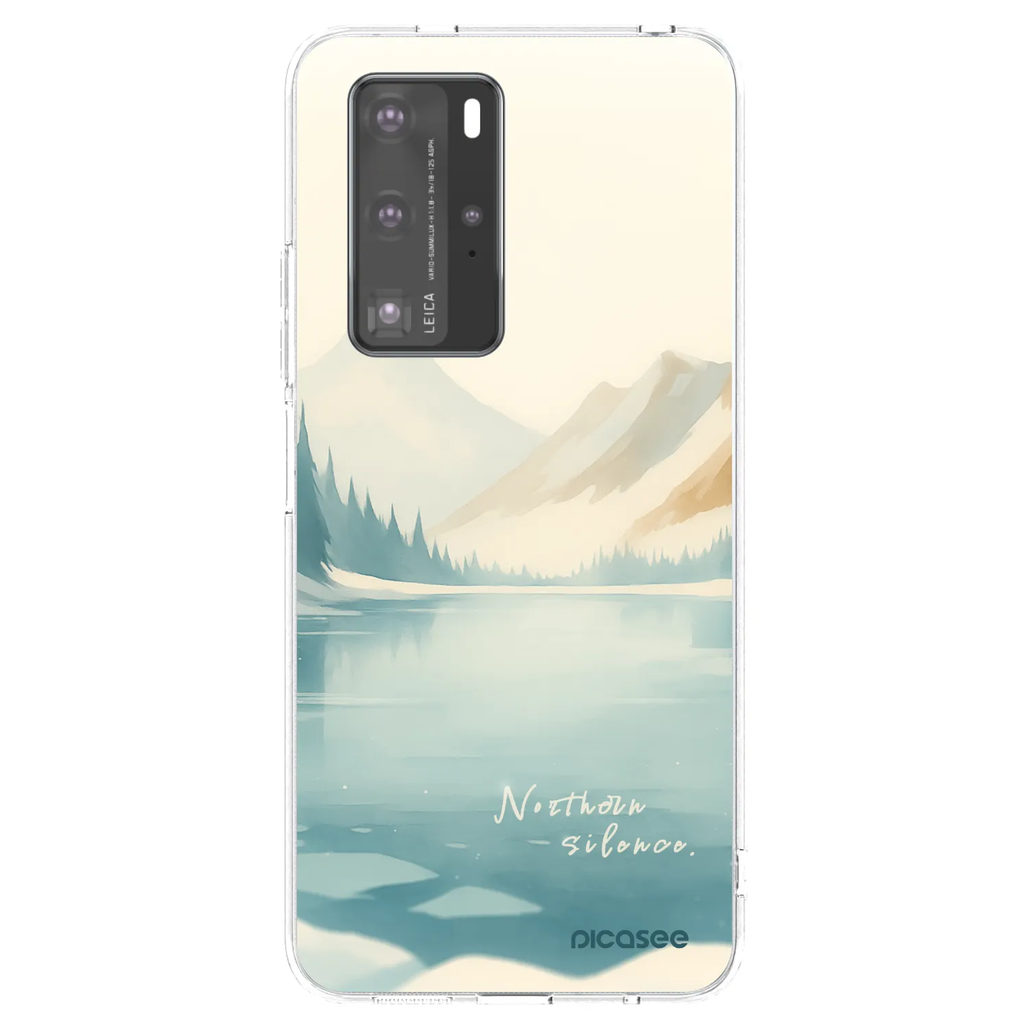 Picasee silikónový prehľadný obal pre Huawei P40 Pro - NOTHERN SILENCE
