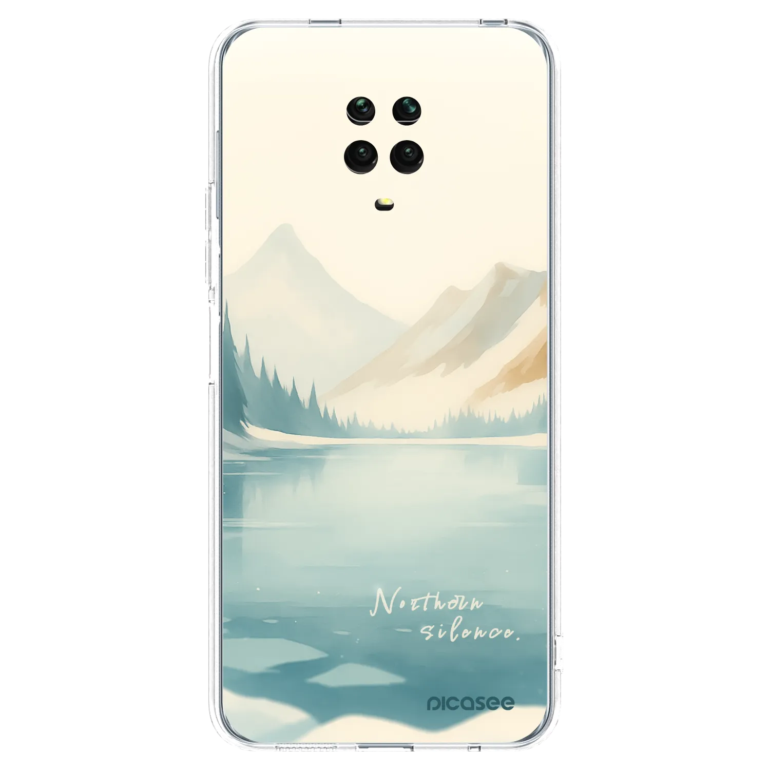 Picasee silikónový prehľadný obal pre Xiaomi Redmi Note 9 Pro - NOTHERN SILENCE