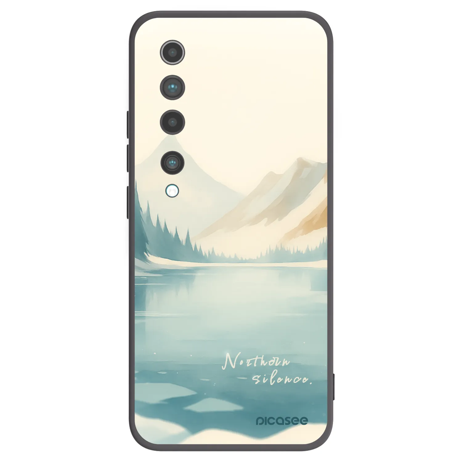 Picasee silikónový čierny obal pre Xiaomi Mi 10 - NOTHERN SILENCE