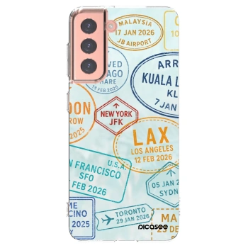Picasee silikónový prehľadný obal pre Samsung Galaxy S21 5G G991B - PASSPORT EDITION