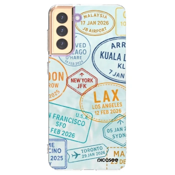 Picasee silikónový prehľadný obal pre Samsung Galaxy S21+ 5G G996F - PASSPORT EDITION
