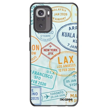 Picasee silikónový čierny obal pre Xiaomi Redmi Note 10 - PASSPORT EDITION