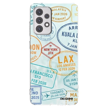 Picasee silikónový prehľadný obal pre Samsung Galaxy A52 5G A525F - PASSPORT EDITION