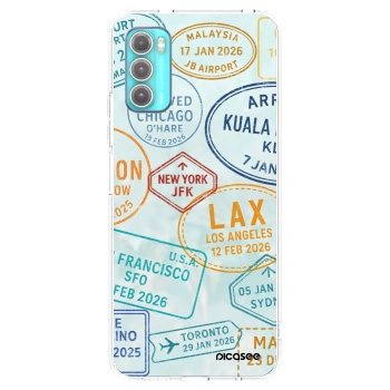 Picasee silikónový prehľadný obal pre Motorola Moto G60 - PASSPORT EDITION