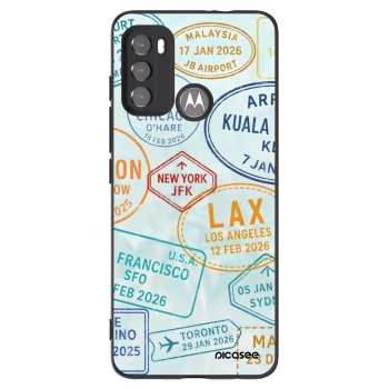 Picasee silikónový čierny obal pre Motorola Moto G60 - PASSPORT EDITION
