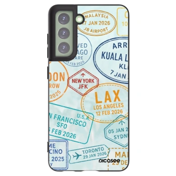 Picasee silikónový čierny obal pre Samsung Galaxy S21 FE 5G - PASSPORT EDITION