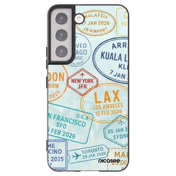 Picasee silikónový čierny obal pre Samsung Galaxy S22 5G - PASSPORT EDITION