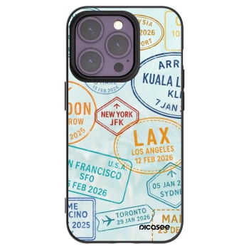 Picasee silikónový čierny obal pre Apple iPhone 14 Pro - PASSPORT EDITION