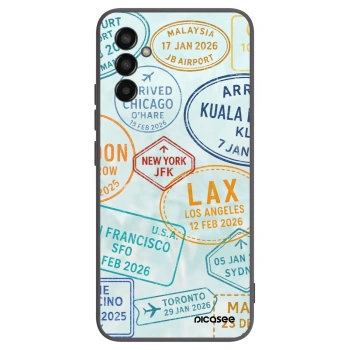 Picasee silikónový čierny obal pre Samsung Galaxy M13 M135F - PASSPORT EDITION