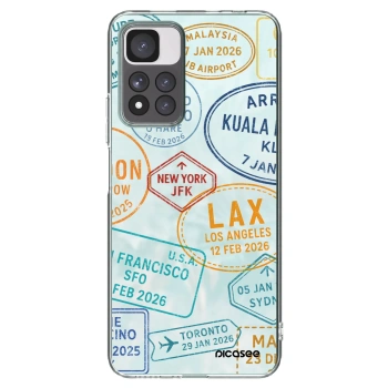 Picasee silikónový prehľadný obal pre Xiaomi Redmi Note 11 Pro+ 5G - PASSPORT EDITION