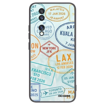 Picasee silikónový čierny obal pre Honor 70 - PASSPORT EDITION