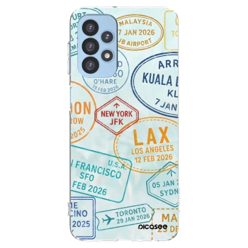 Picasee silikónový prehľadný obal pre Samsung Galaxy A23 A235F 4G - PASSPORT EDITION