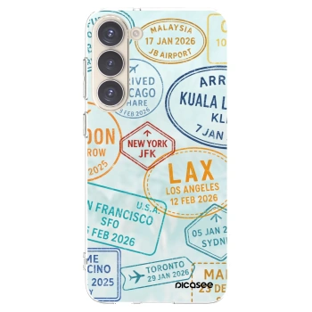 Picasee silikónový prehľadný obal pre Samsung Galaxy S23+ 5G - PASSPORT EDITION