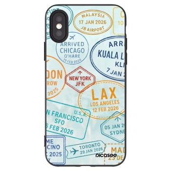 Picasee silikónový čierny obal pre Apple iPhone X/XS - PASSPORT EDITION