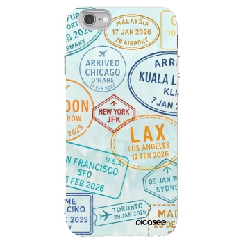 Picasee silikónový prehľadný obal pre Apple iPhone 6/6S - PASSPORT EDITION