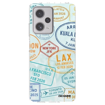 Picasee silikónový prehľadný obal pre Xiaomi Redmi Note 12 Pro+ 5G - PASSPORT EDITION