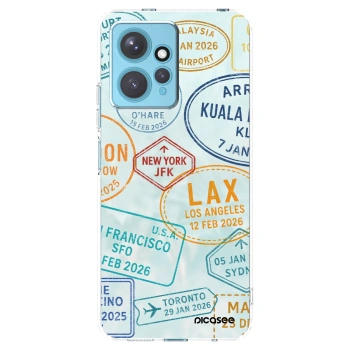 Picasee silikónový prehľadný obal pre Xiaomi Redmi Note 12 4G - PASSPORT EDITION