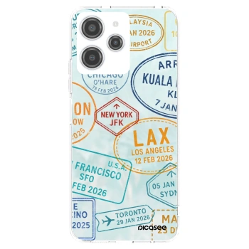 Picasee silikónový prehľadný obal pre Xiaomi Redmi 12 4G - PASSPORT EDITION