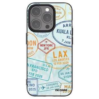 Picasee silikónový čierny obal pre Apple iPhone 15 Pro - PASSPORT EDITION
