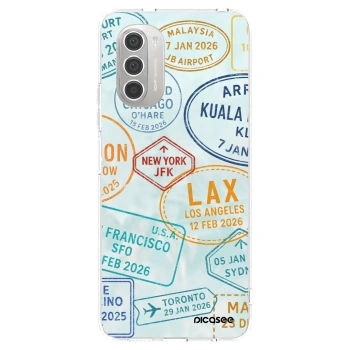 Picasee silikónový prehľadný obal pre Motorola Moto G51 - PASSPORT EDITION