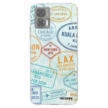 Picasee silikónový prehľadný obal pre Motorola Edge 30 Neo - PASSPORT EDITION