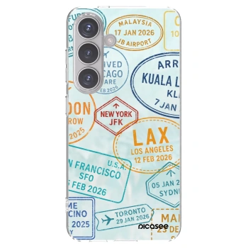Picasee silikónový prehľadný obal pre Samsung Galaxy S24 S921B 5G - PASSPORT EDITION