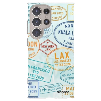 Picasee silikónový prehľadný obal pre Samsung Galaxy S24 Ultra S928B 5G - PASSPORT EDITION