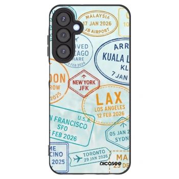 Picasee silikónový čierny obal pre Samsung Galaxy A25 A256B 5G - PASSPORT EDITION