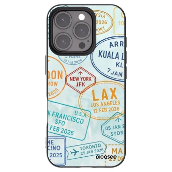 Picasee silikónový čierny obal pre Apple iPhone 16 Pro - PASSPORT EDITION