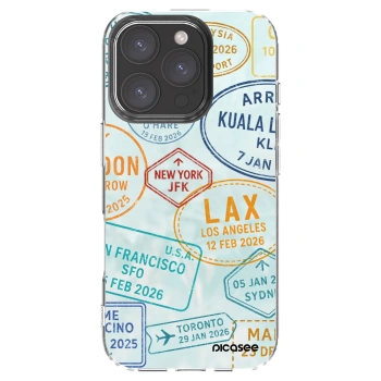 Picasee silikónový prehľadný obal pre Apple iPhone 16 Pro - PASSPORT EDITION