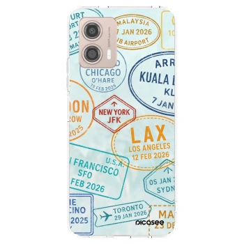 Picasee silikónový prehľadný obal pre Motorola Moto G53 5G - PASSPORT EDITION