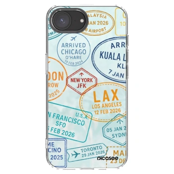 Picasee silikónový prehľadný obal pre Apple iPhone 16e - PASSPORT EDITION