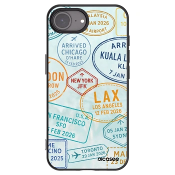 Picasee silikónový čierny obal pre Apple iPhone 16e - PASSPORT EDITION