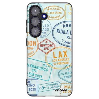 Picasee silikónový čierny obal pre Samsung Galaxy S25 5G - PASSPORT EDITION