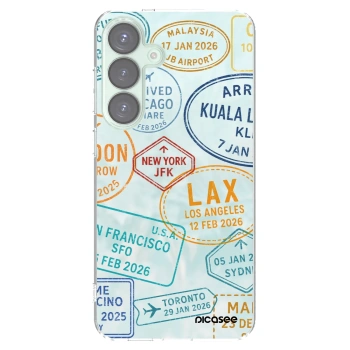 Picasee silikónový prehľadný obal pre Samsung Galaxy S25+ 5G - PASSPORT EDITION