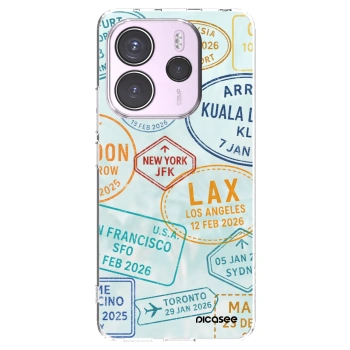 Picasee silikónový prehľadný obal pre Xiaomi Redmi Note 14 4G - PASSPORT EDITION