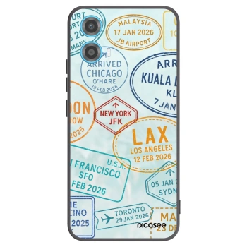 Picasee silikónový čierny obal pre Motorola Moto G34 5G - PASSPORT EDITION