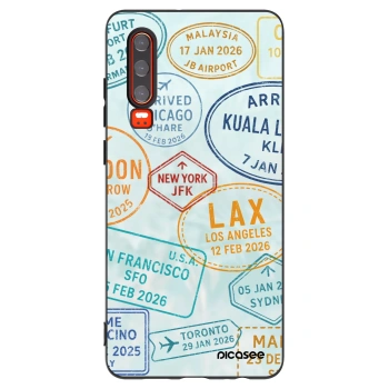 Picasee silikónový čierny obal pre Huawei P30 - PASSPORT EDITION