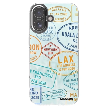 Picasee silikónový prehľadný obal pre Apple iPhone 17 - PASSPORT EDITION