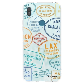 Picasee silikónový prehľadný obal pre Huawei Y6 2019 - PASSPORT EDITION