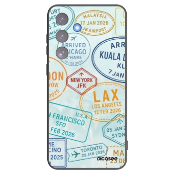 Picasee silikónový čierny obal pre Samsung Galaxy S25 FE 5G - PASSPORT EDITION