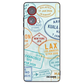 Picasee silikónový čierny obal pre Motorola Edge 50 Fusion - PASSPORT EDITION