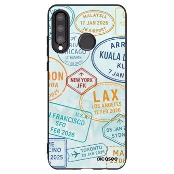 Picasee silikónový čierny obal pre Huawei P30 Lite - PASSPORT EDITION