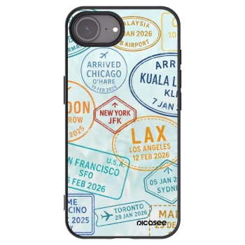 Picasee silikónový čierny obal pre Apple iPhone 17e - PASSPORT EDITION