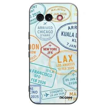 Picasee silikónový čierny obal pre Google Pixel 10a - PASSPORT EDITION