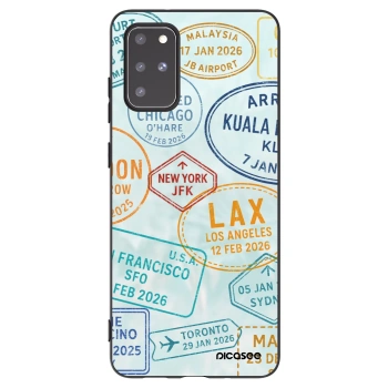 Picasee silikónový čierny obal pre Samsung Galaxy S20+ G985F - PASSPORT EDITION