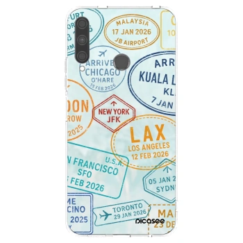 Picasee silikónový prehľadný obal pre Huawei P40 Lite E - PASSPORT EDITION